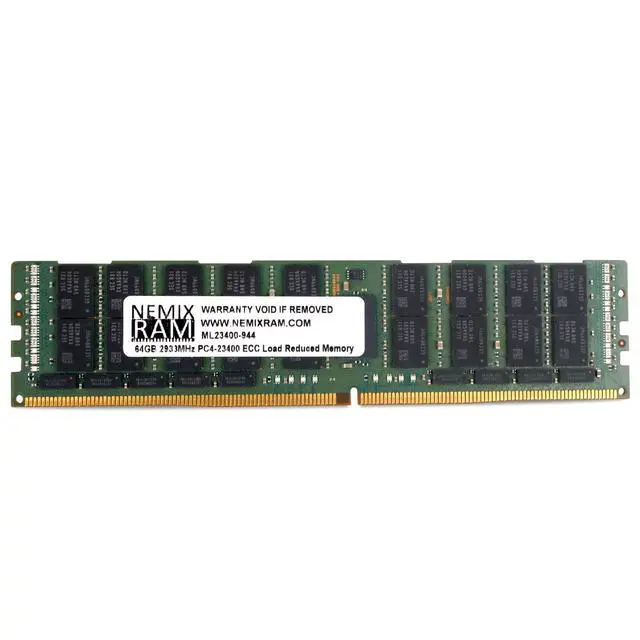 Alt view image 5 of 7 - (NOT FOR HOME PC!) NEMIX 64GB DDR4 2933MHz ML23400-944 PC4-23400 ECC LRDIMM Server RAM
