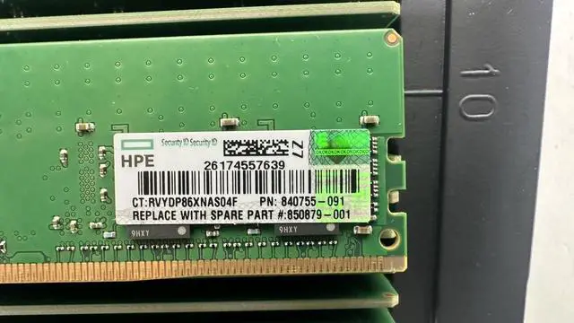 Alt view image 3 of 4 - (NOT FOR HOME PC!) HPE Micron 8GB PC4-2666V DDR4 1Rx8 ECC Registered Server RAM Memory 840755-091