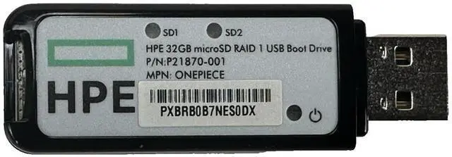 Main image of HPE Bootable Dual MicroSD Card Raid 1 Mirror USB Boot Drive ONLY Adapter