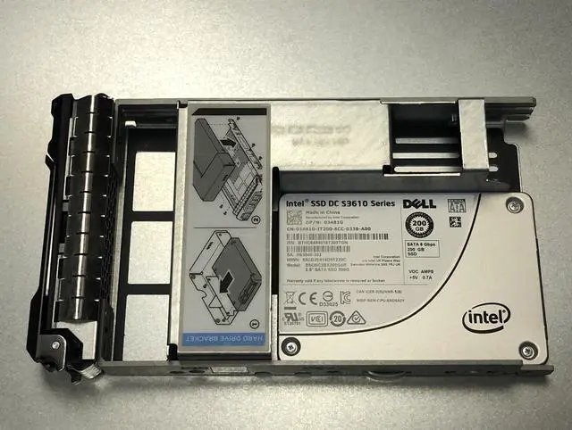 Main image of Dell 200GB Intel SSD DC S3610 Series SATA III 6Gb/s 2.5 3.5 LFF MLC 95 to 100%