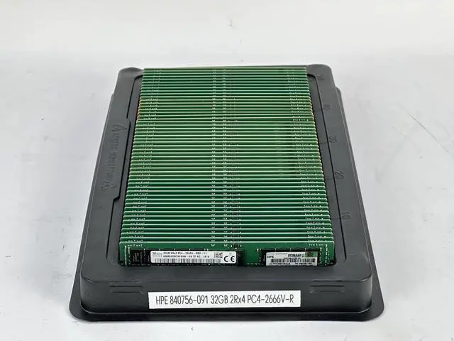 Main image of (NOT FOR HOME PC!) HPE 840758-091 1x 32GB 2Rx4 PC4-2666V-R ECC RDIMM DDR4 RAM Memory Micron Hynix