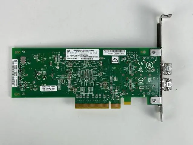 Alt view image 6 of 6 - HPE 82Q 8Gb FC Dual Port HBA QLE2562 2x SFP+ 8G Transceivers AJ764A AJ718A