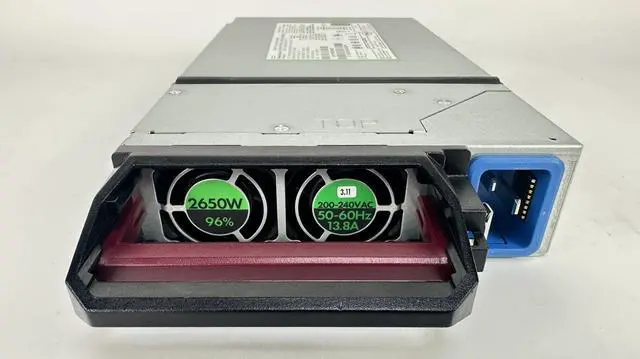 Main image of Lot of 2 HPE Synergy/Apollo 2650W Titanuim 96% AC Power Supply 798095-B21 Ti PS