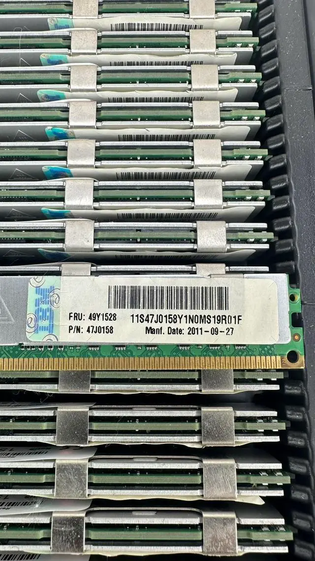 Alt view image 4 of 7 - (NOT FOR HOME PC!) IBM Samsung 1x 16GB 2Rx4 PC3L-10600R DDR3 1333 MHz 1.35V VLP ECC Reg Memory RAM