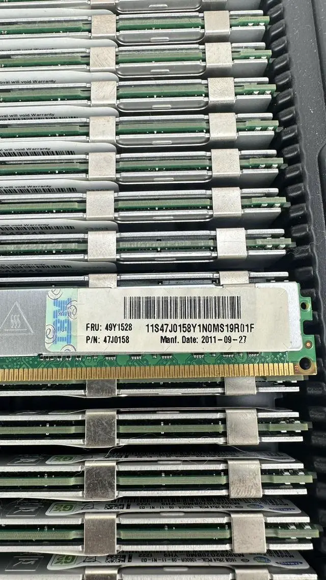 Alt view image 6 of 7 - (NOT FOR HOME PC!) IBM Samsung 1x 16GB 2Rx4 PC3L-10600R DDR3 1333 MHz 1.35V VLP ECC Reg Memory RAM
