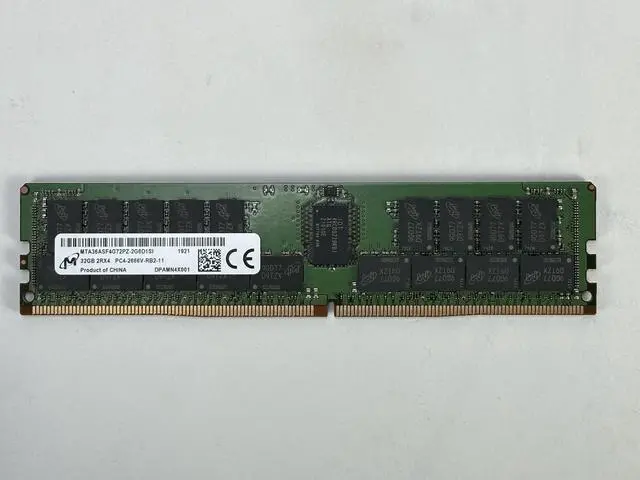 Main image of (NOT FOR HOME PC!) Micron 1x 32GB 2Rx4 DDR4 PC4-2666V-R Reg Dual Rank ECC Server Memory Ram