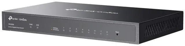 Alt view image 3 of 7 - TP-Link SG2008 | Omada 8-Port 10/100/1000Mbps Gigabit Smart Switch