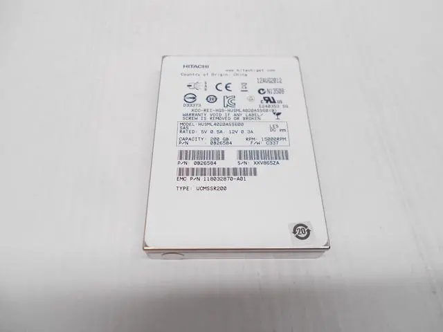 Main image of (NOT FOR HOME PC!) HGST Hitachi 200GB SSD SAS 6G 2.5" Server Hard Drive Dell HP HUSML4020ASS600