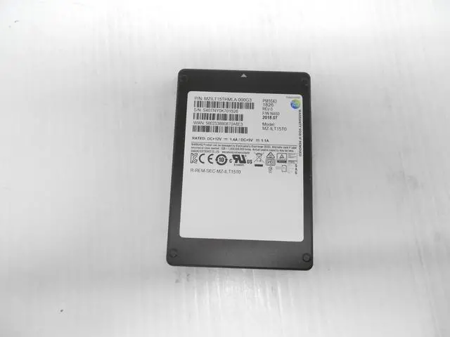 Main image of (NOT FOR HOME PC!) Samsung 15.36TB SSD SAS 2.5" 12G Server Hard Drive MZ-ILT15T0 Dell HP 15TB 512