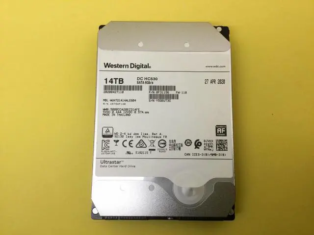 Main image of WD Ultrastar DC HC530 14TB 7.2K SATA 6Gb/s 3.5'' HDD WUH721414ALE604