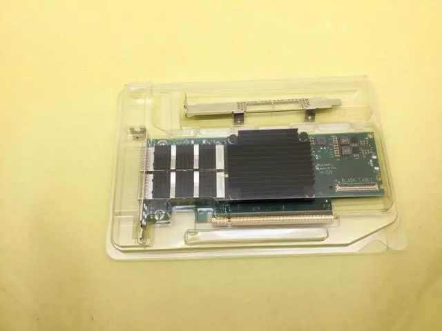 Alt view image 3 of 3 - MELLANOX MCX653106A-ECAT ConnectX-6 VPI HDR100/EDR/100GbE Adapter Card