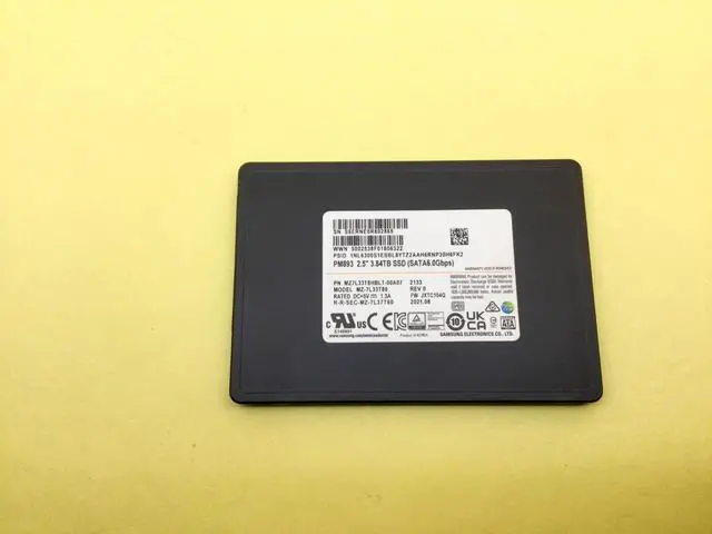 Alt view image 3 of 5 - Samsung PM893 Series 3.84TB SATA 6Gb/s 2.5inch Internal SSD MZ-7L33T80