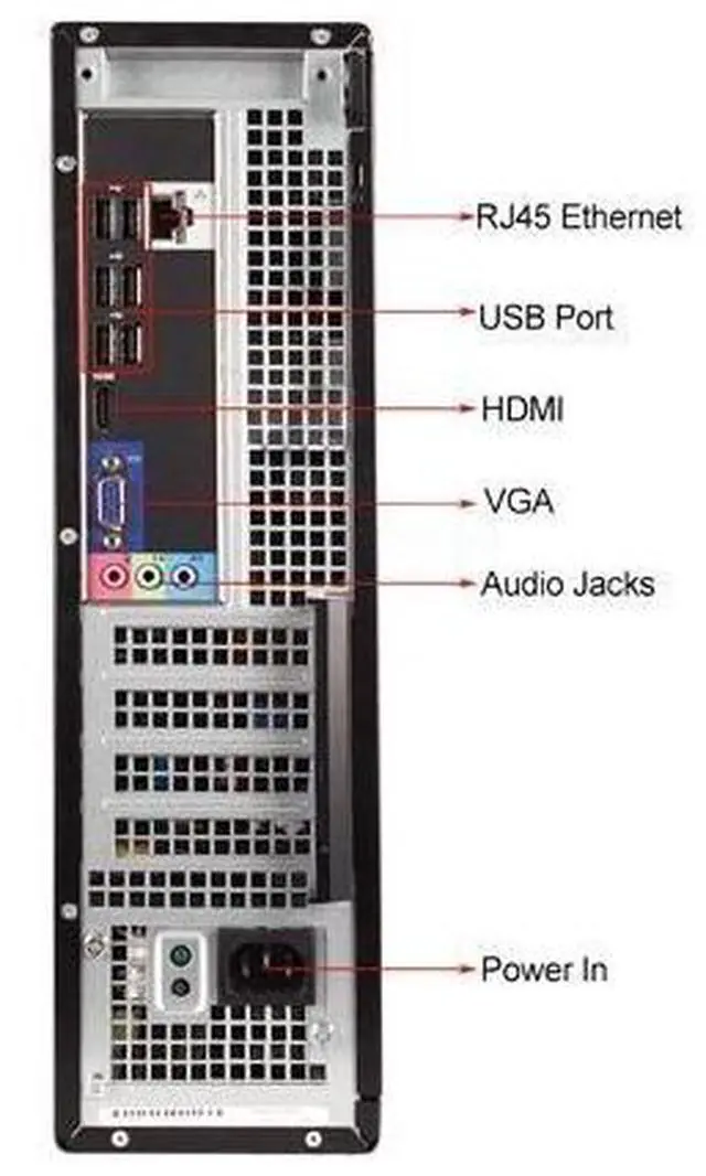 Alt view image 6 of 7 - Dell Desktop PC Computer Core I3 3.4GHz 16GB RAM DUAL 22" LCD Monitor WIFI 250GB