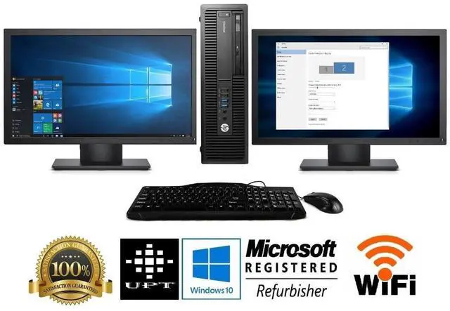 Main image of AMD Quad Core 8GB Radeon R7 SSD Windows 10 Gaming Desktop Computer PC Dual 22"