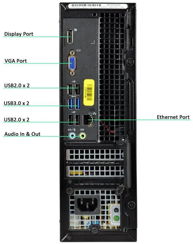 Alt view image 2 of 3 - Dell OptiPlex Windows 7 Pro Dual Core up to 3.4GHz PC Desktop 32BIT