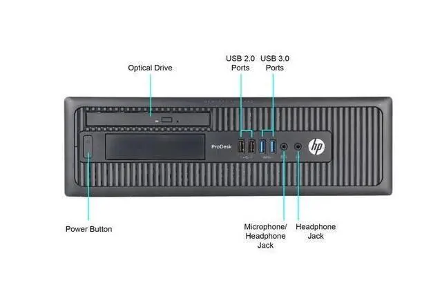 Alt view image 7 of 7 - HP ELITE Desktop Computer Intel Core I5 Quad 8GB RAM 500GB HD PC Windows 10 WiFi