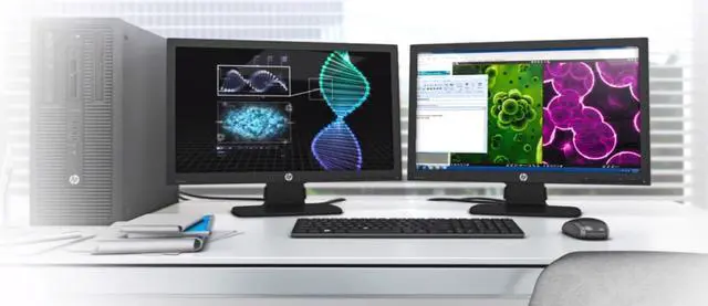 Main image of HP Prodesk 600 G1 4TH Gen Core i5 Quad 8GB 120GB SSD and 500GB Dual 20" Wide LED