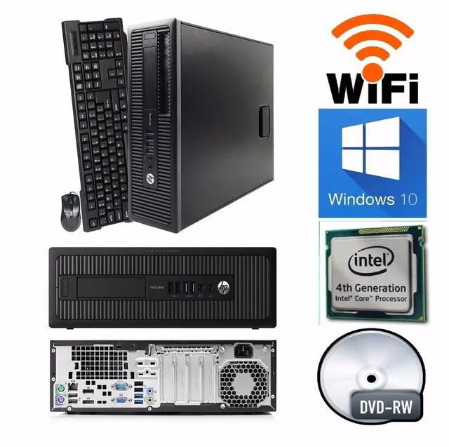 Main image of HP Prodesk 600 G1 4TH Gen Core i5 3.6GHz Quad 8GB 500GB Windows 10 64Bit DVD/RW