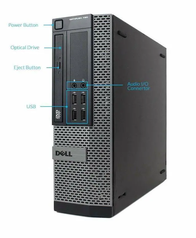 Main image of Dell Optiplex SFF Windows 10 Pro Core I5 Quad Core 16GB RAM 1TB HDD