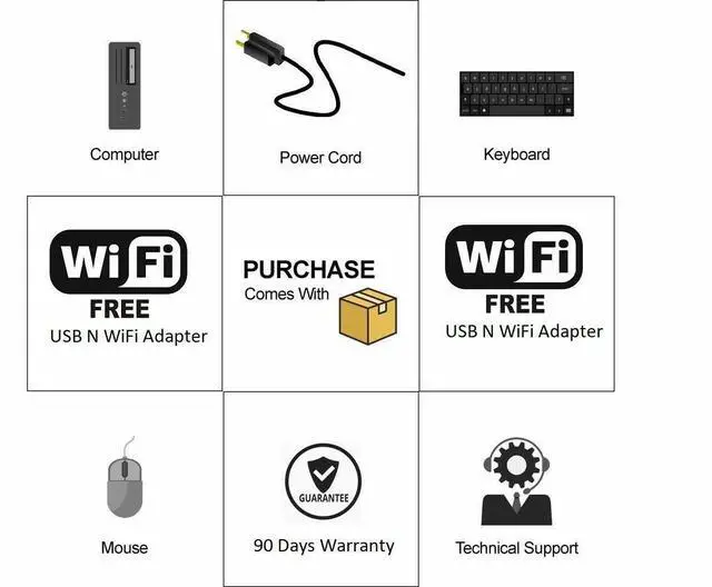 Alt view image 3 of 7 - Dell OptiPlex SFF Intel i5 8GB RAM 500GB Win 10 USB 3.0 Desktop WIFI DVD/RW