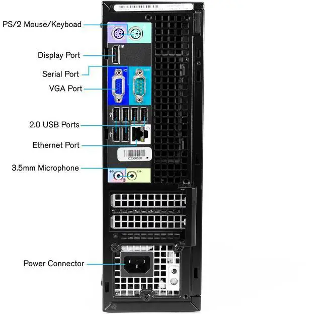 Alt view image 2 of 7 - Dell Optiplex 790/990 SFF or DT Windows 7 Pro Core I5 DVD 3.4GHz 4GB WiFI ready