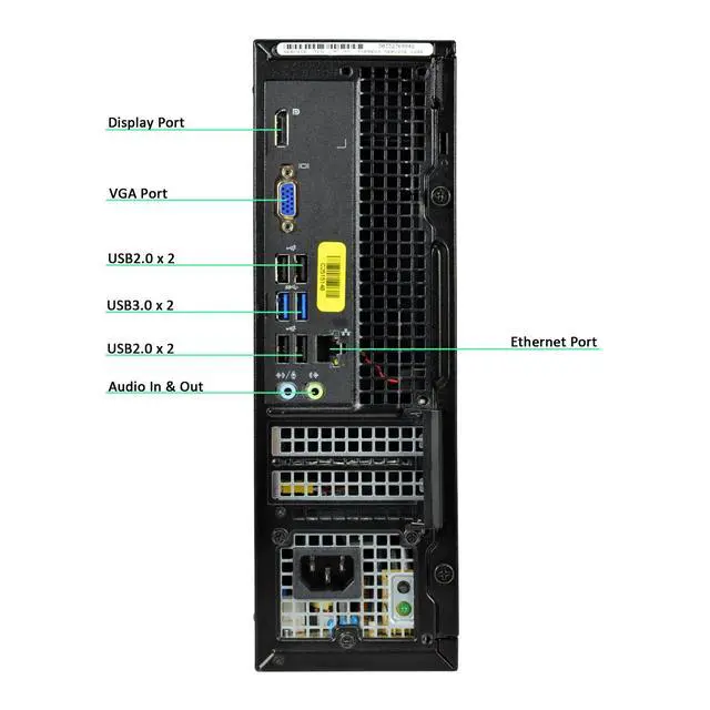 Alt view image 6 of 6 - Dell Desktop PC Computer I3 4TH Gen 3.2 4GB RAM DUAL 22" LCD Monitor Windows 10