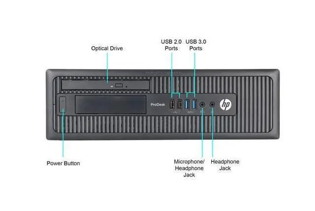 Alt view image 4 of 7 - HP Elite G1 Core i5 Quad Core Desktop Computer PC 8GB Large 2TB Windows 10 WiFi