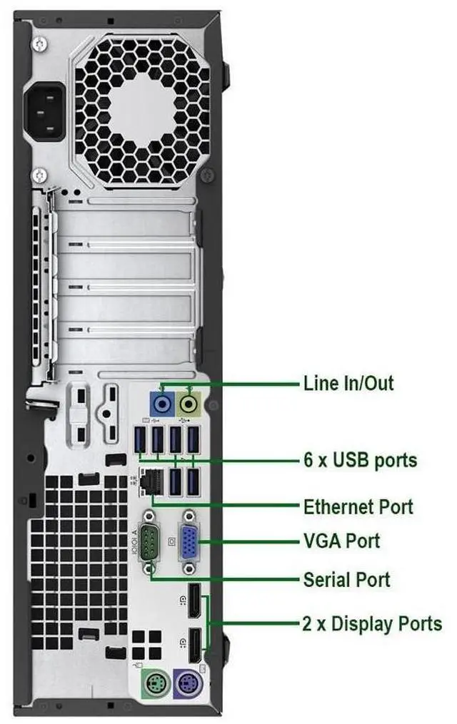 Alt view image 3 of 7 - HP Elite G1 Core i5 Quad Core Desktop Computer PC 8GB Large 2TB Windows 10 WiFi