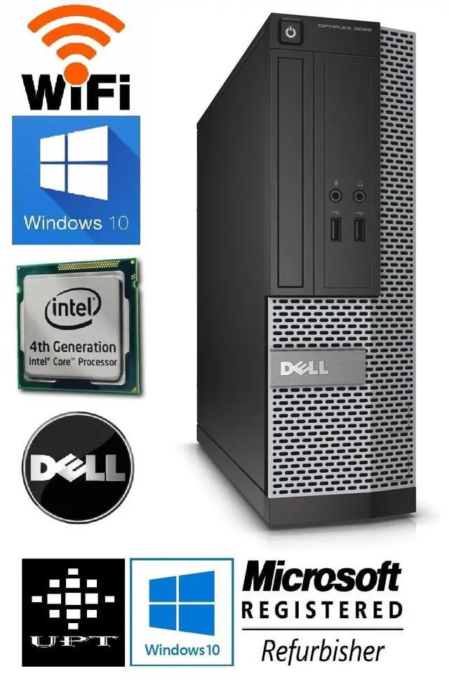 Alt view image 2 of 6 - Dell OR HP Desktop Computer Dual C 500GB 4GB Triple l19" LCD WiFi Windows 10 Pro
