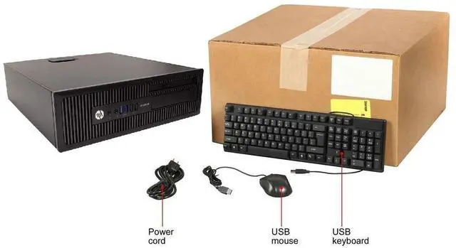 Main image of HP Business Class Windows 10 Dual Core 160GB DVD/RW Wi-Fi 8GB Desktop