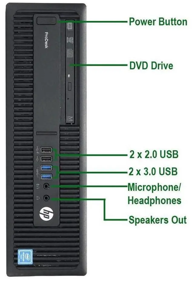 Alt view image 5 of 7 - hp Desktop PC Computer i5 Quad Core 8GB DUAL 19" LCD Monitor Windows 10 500GB