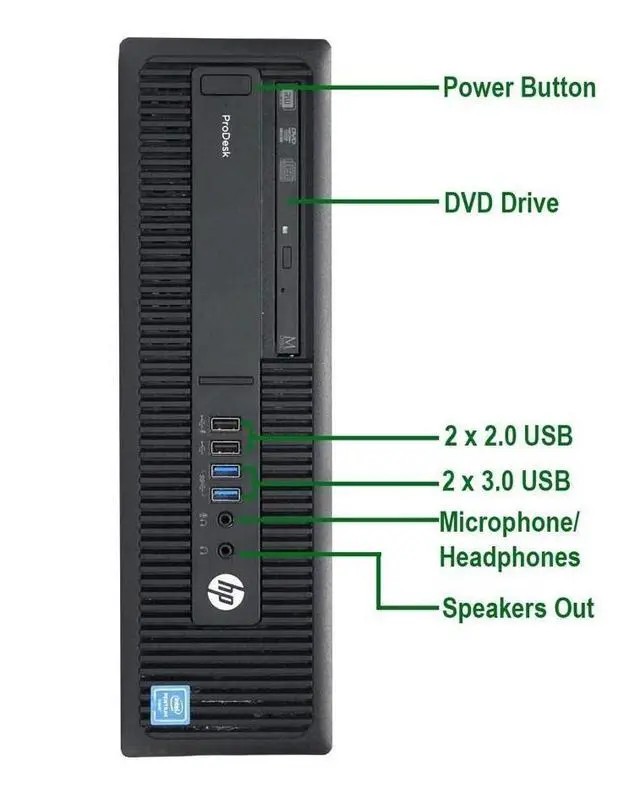 Alt view image 6 of 7 - HP 800 G1 Desktop PC 250G Windows 7 Professional Core I5 UP to 3.6GHz 8GB WiFi