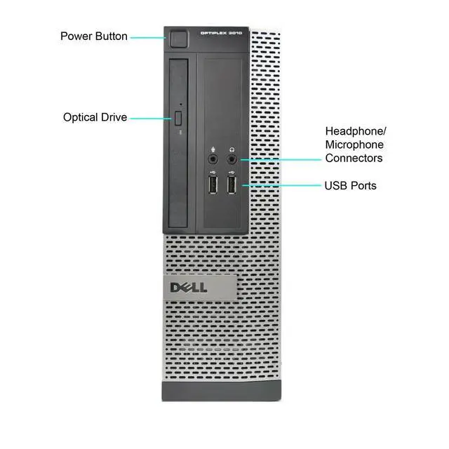 Alt view image 2 of 6 - Dell Optiplex Windows 10 Pro Core I5 Quad Core 1TB, 8GB HDMI/VGA WiFi