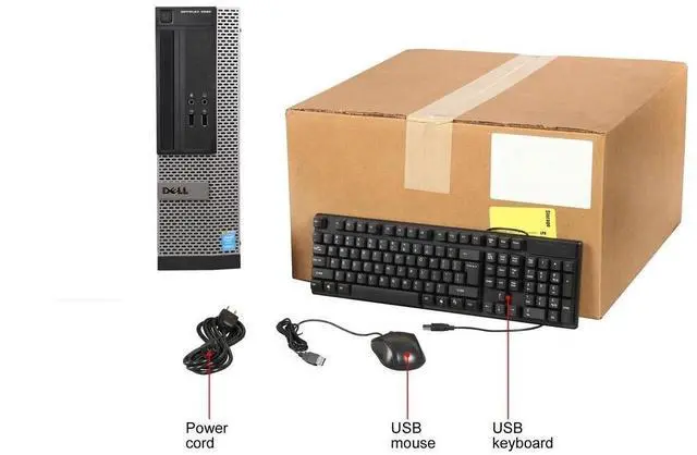 Alt view image 2 of 7 - Dell OptiPlex 3020 SFF Intel i3-3.5GHz 8GB RAM 500GB Win 10 USB 3.0 Desktop WIFI