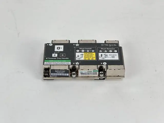 Alt view image 3 of 6 - HP ProLiant XL170r XL190r Gen10 CPU1 Heatsink 869836-002 880011-002