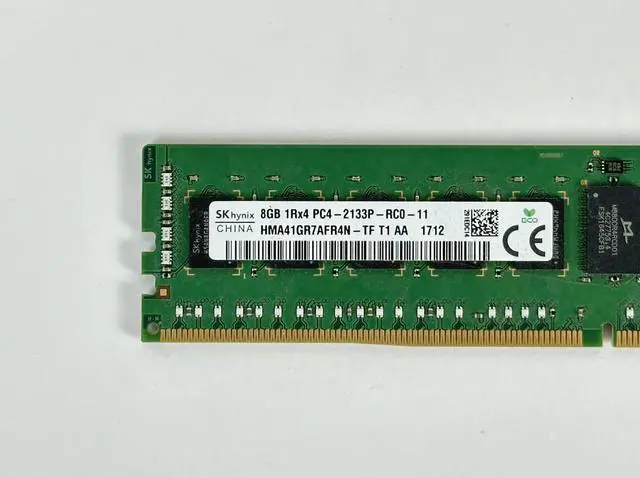 Alt view image 5 of 6 - (NOT FOR HOME PC!) HPE HP 1x 8GB 1Rx4 PC4-2133P-R Reg RDIMM ECC DDR4 Server RAM Memory 752368-081