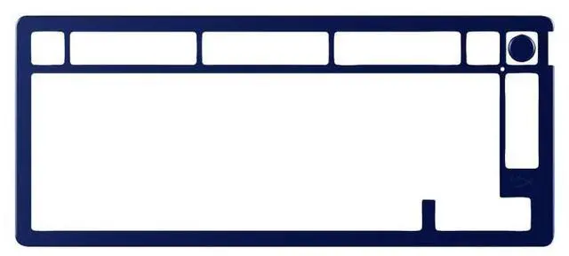 Main image of HyperX Alloy Rise 75 Top Plate - Navy Blue