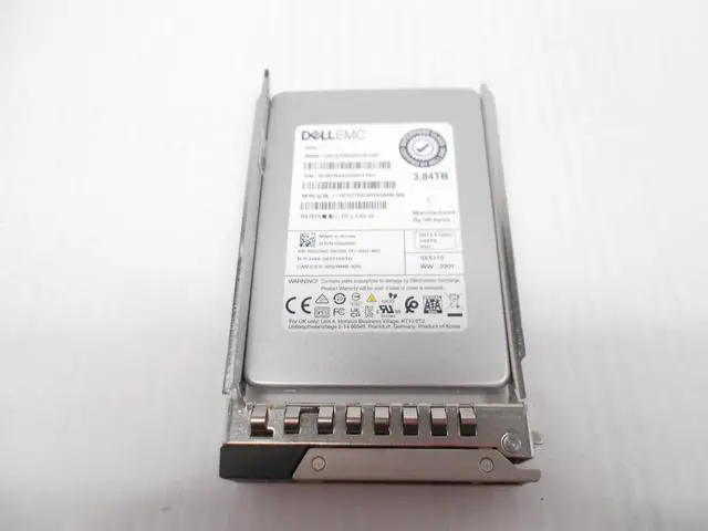 Alt view image 2 of 2 - Dell 3GDK0 3.84TB SSD SATA 2.5 6G Server Hard Drive R440 R540 R640 R740 R740XD