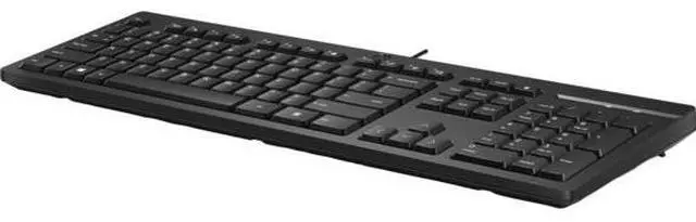 Alt view image 2 of 7 - Lot of 5 HP 125 - Black USB Wired Keyboard M27527-001 (BR)