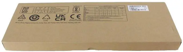 Alt view image 7 of 7 - Lot of 5 HP 125 - Black USB Wired Keyboard M27527-001 (BR)