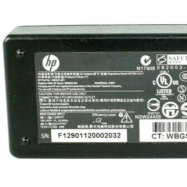 Alt view image 2 of 7 - LOT OF 20 HP 40W Charger Genuine OEM HP Laptop AC Adapter HSTNN-CA17 (AMX)