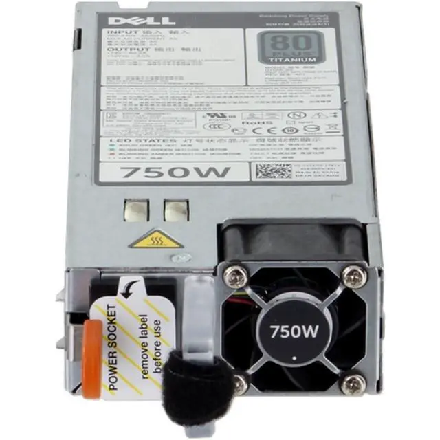 Alt view image 2 of 7 - Dell 750W 80+ Titanium 220V-240V PSU (12G) (XYXMG)