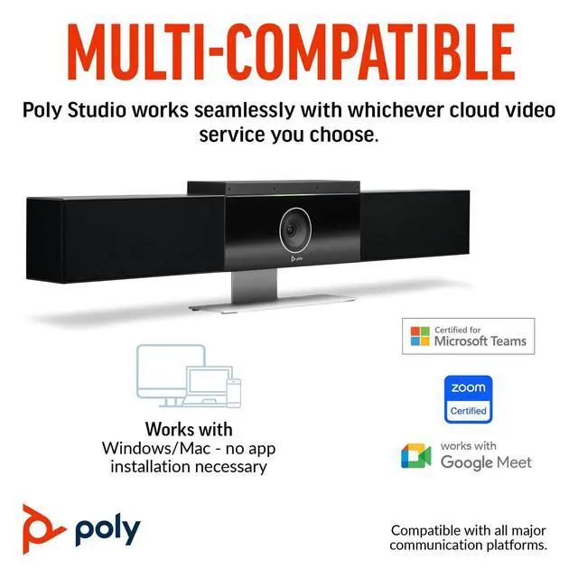 Alt view image 5 of 7 - Poly Studio USB Video Bar