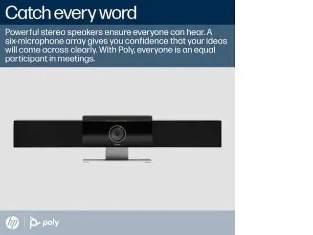 Alt view image 6 of 7 - Poly Studio USB Video Bar