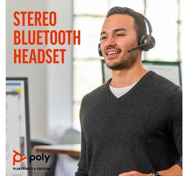 Alt view image 3 of 7 - Poly Voyager 4320 USB-C Headset +BT700 dongle