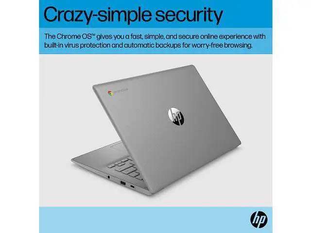 Alt view image 7 of 7 - HP Chromebook Laptop Computer 14" HD Intel Celeron 4 GB memory;64 GB eMMC