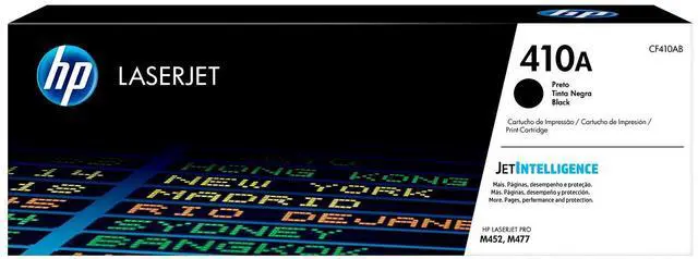 Main image of HP 410A Black Original LaserJet Toner Cartridge, ~2,300 pages, CF410A