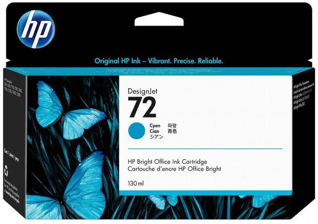 Main image of HP 72 130-ml Cyan DesignJet Ink Cartridge, C9371A