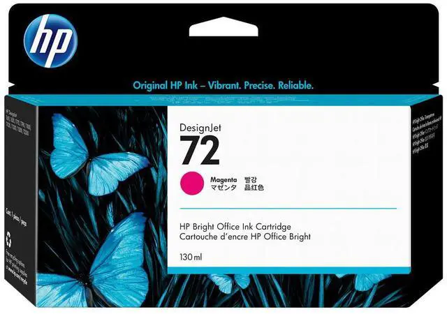 Main image of HP 72 130-ml Magenta DesignJet Ink Cartridge, C9372A