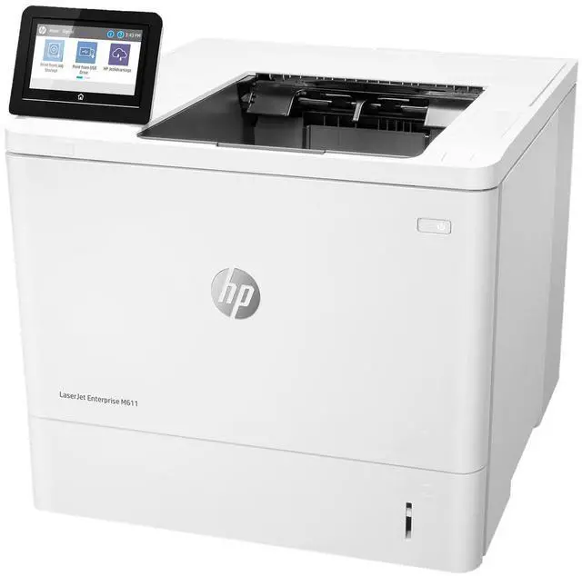 Alt view image 3 of 7 - HP LaserJet Enterprise M611dn Laser Printer, Black And White Mobile Print Up to